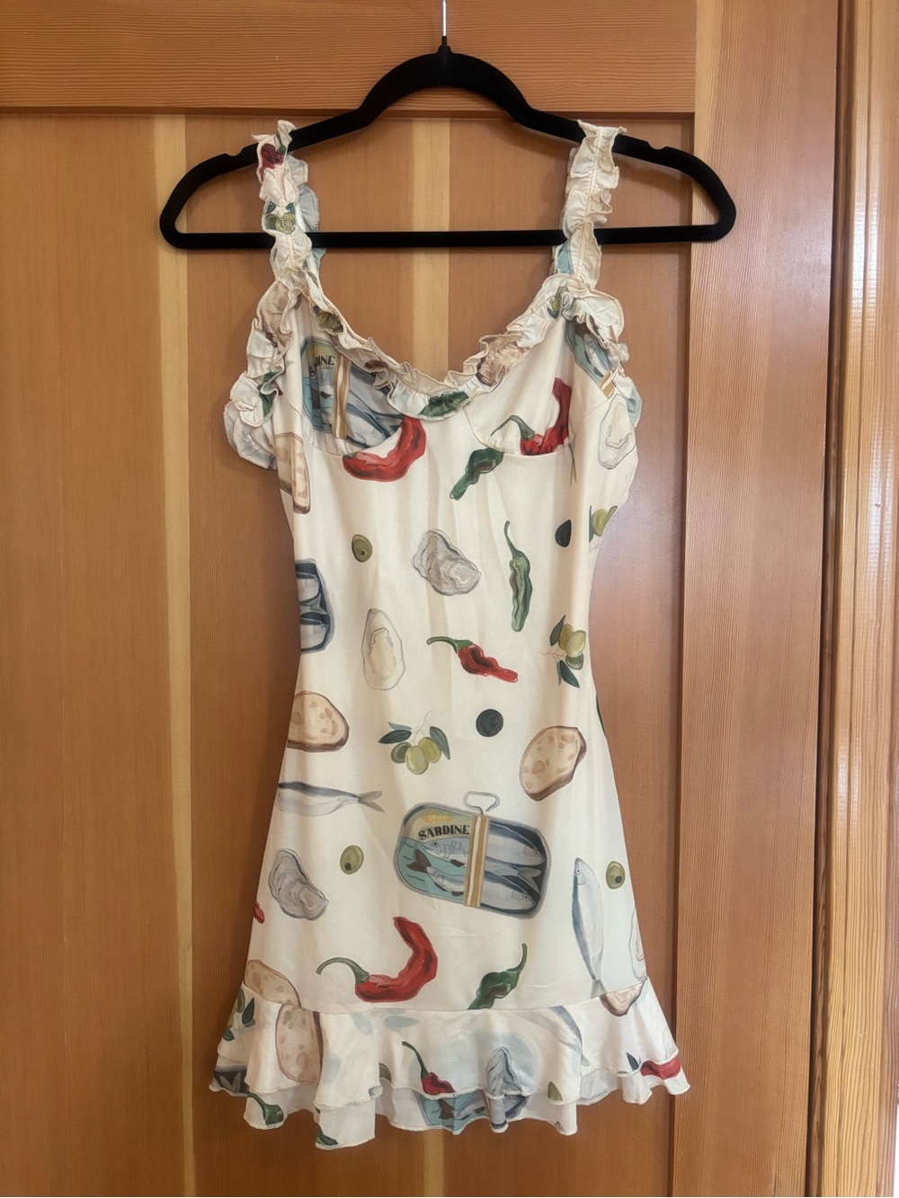 Shucks Mini Dress in Sardine Butter